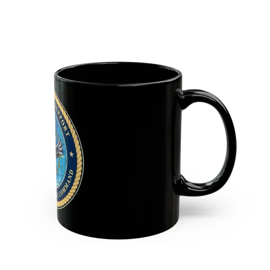 Navy Service Support Advanced Training Command San Diego (U.S. Navy) Black Coffee Mug - Go Mug Yourself