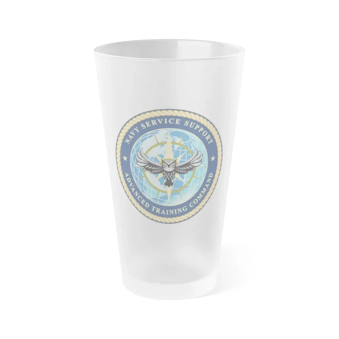 Navy Service Support Advanced Training Command San Diego (U.S. Navy) Frosted Pint Glass 16oz Default Title - Go Mug Yourself