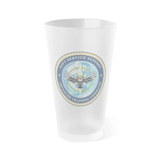 Navy Service Support Advanced Training Command San Diego (U.S. Navy) Frosted Pint Glass 16oz Default Title - Go Mug Yourself