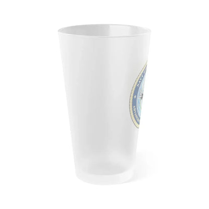 Navy Service Support Advanced Training Command San Diego (U.S. Navy) Frosted Pint Glass 16oz - Go Mug Yourself