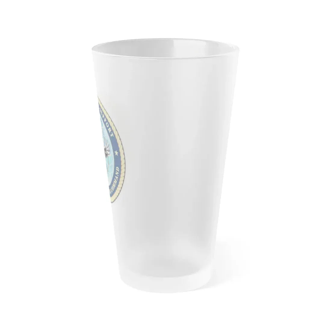 Navy Service Support Advanced Training Command San Diego (U.S. Navy) Frosted Pint Glass 16oz - Go Mug Yourself