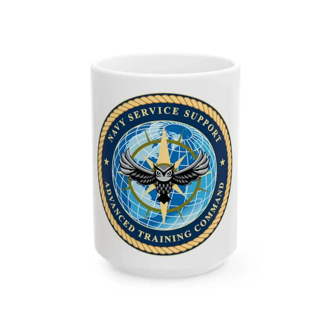 Navy Service Support Advanced Training Command San Diego (U.S. Navy) White Coffee Mug - Go Mug Yourself
