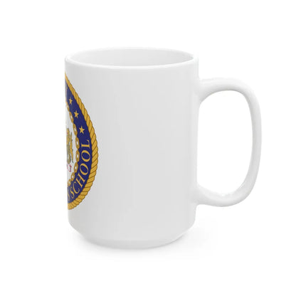 Navy Supply Corps School (U.S. Navy) White Coffee Mug-Go Mug Yourself