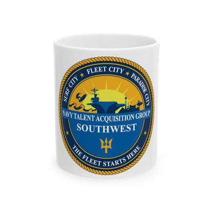 Navy Talent Acquisition Group SW (U.S. Navy) White Coffee Mug-11oz-Go Mug Yourself