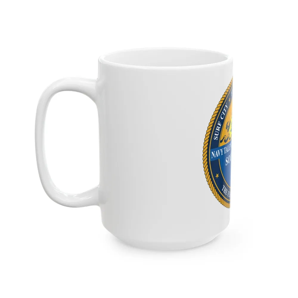 Navy Talent Acquisition Group SW (U.S. Navy) White Coffee Mug-Go Mug Yourself