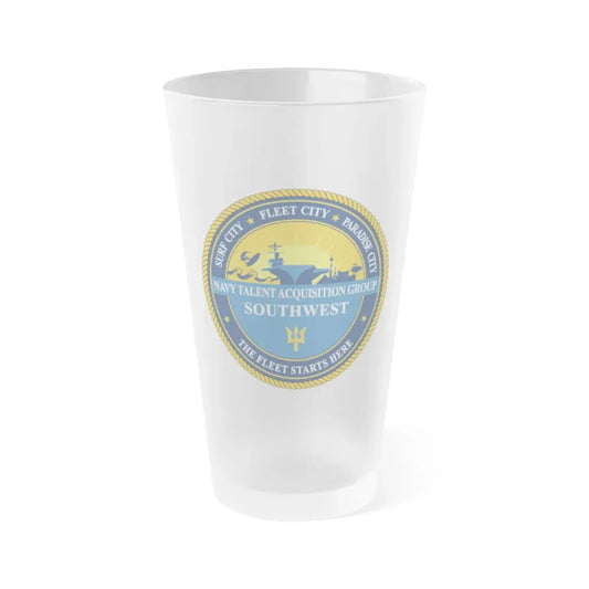 Navy Talent Acquisition Group SW (U.S. Navy) Frosted Pint Glass 16oz Default Title - Go Mug Yourself