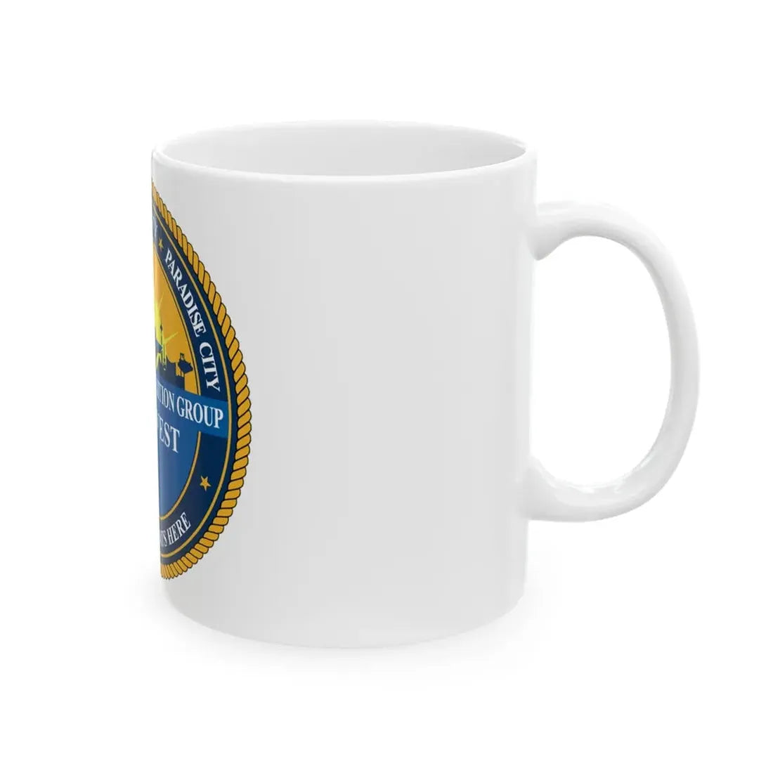 Navy Talent Acquisition Group SW (U.S. Navy) White Coffee Mug - Go Mug Yourself