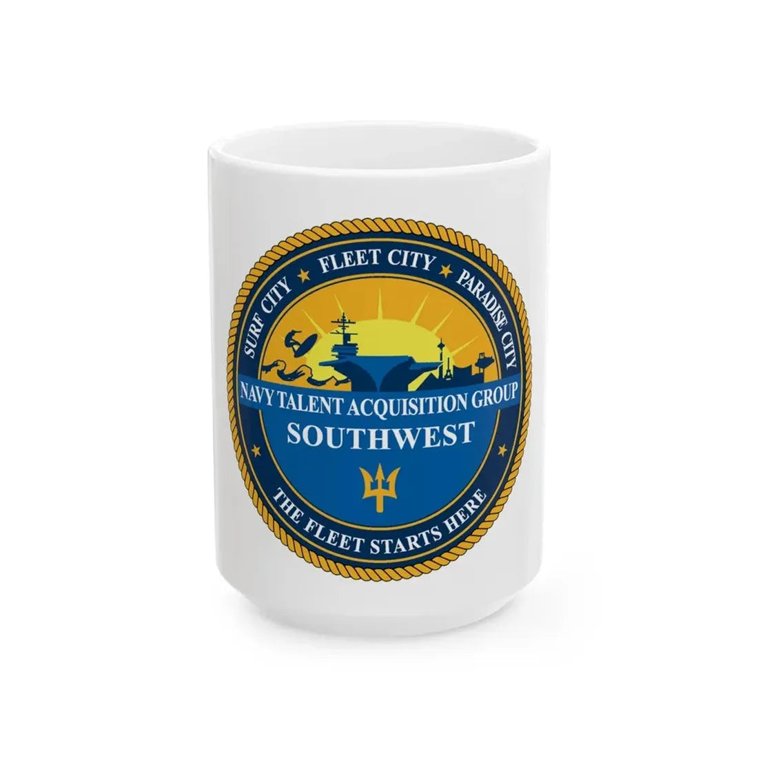 Navy Talent Acquisition Group SW (U.S. Navy) White Coffee Mug - Go Mug Yourself