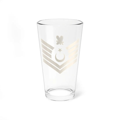 Navy TUR OR 07a (Turkey) (Military Rank) Pint Glass 16oz - Go Mug Yourself