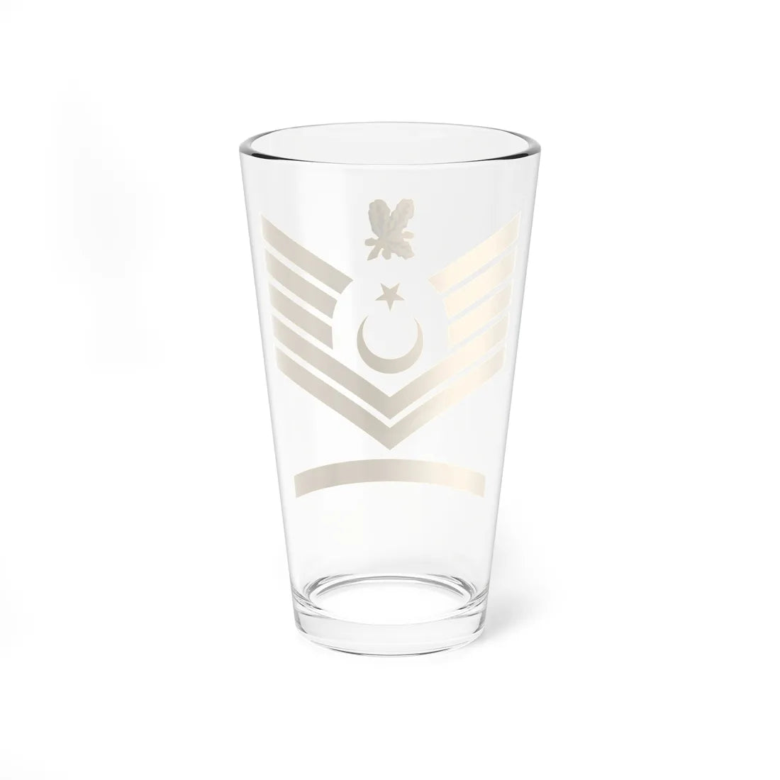 Navy TUR OR 08 (Turkey) (Military Rank) Pint Glass 16oz - Go Mug Yourself