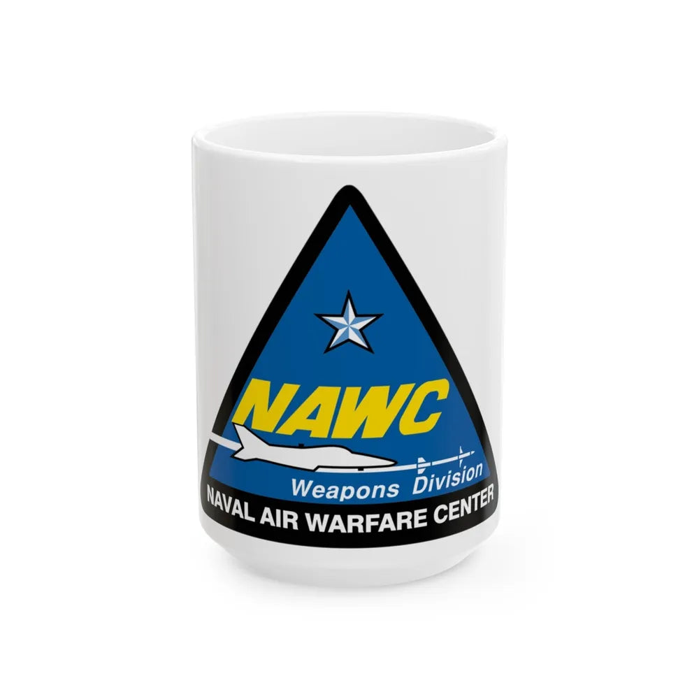 NAWCWD Naval Air Warfare Center Weapons Division (U.S. Navy) White Coffee Mug-15oz-Go Mug Yourself