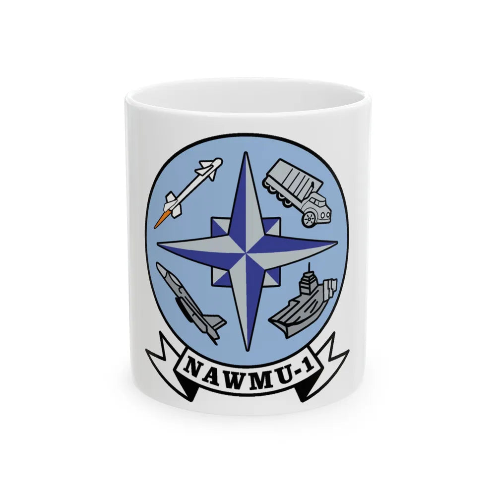 NAWMU 1 (U.S. Navy) White Coffee Mug-11oz-Go Mug Yourself