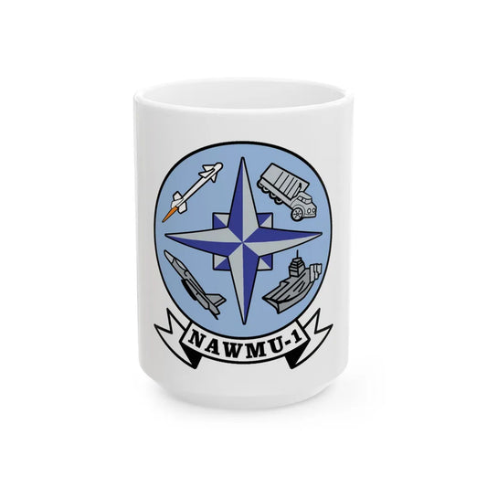 NAWMU 1 (U.S. Navy) White Coffee Mug-15oz-Go Mug Yourself