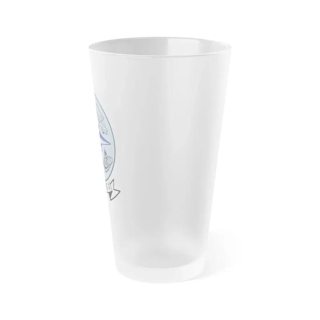 NAWMU 1 (U.S. Navy) Frosted Pint Glass 16oz - Go Mug Yourself