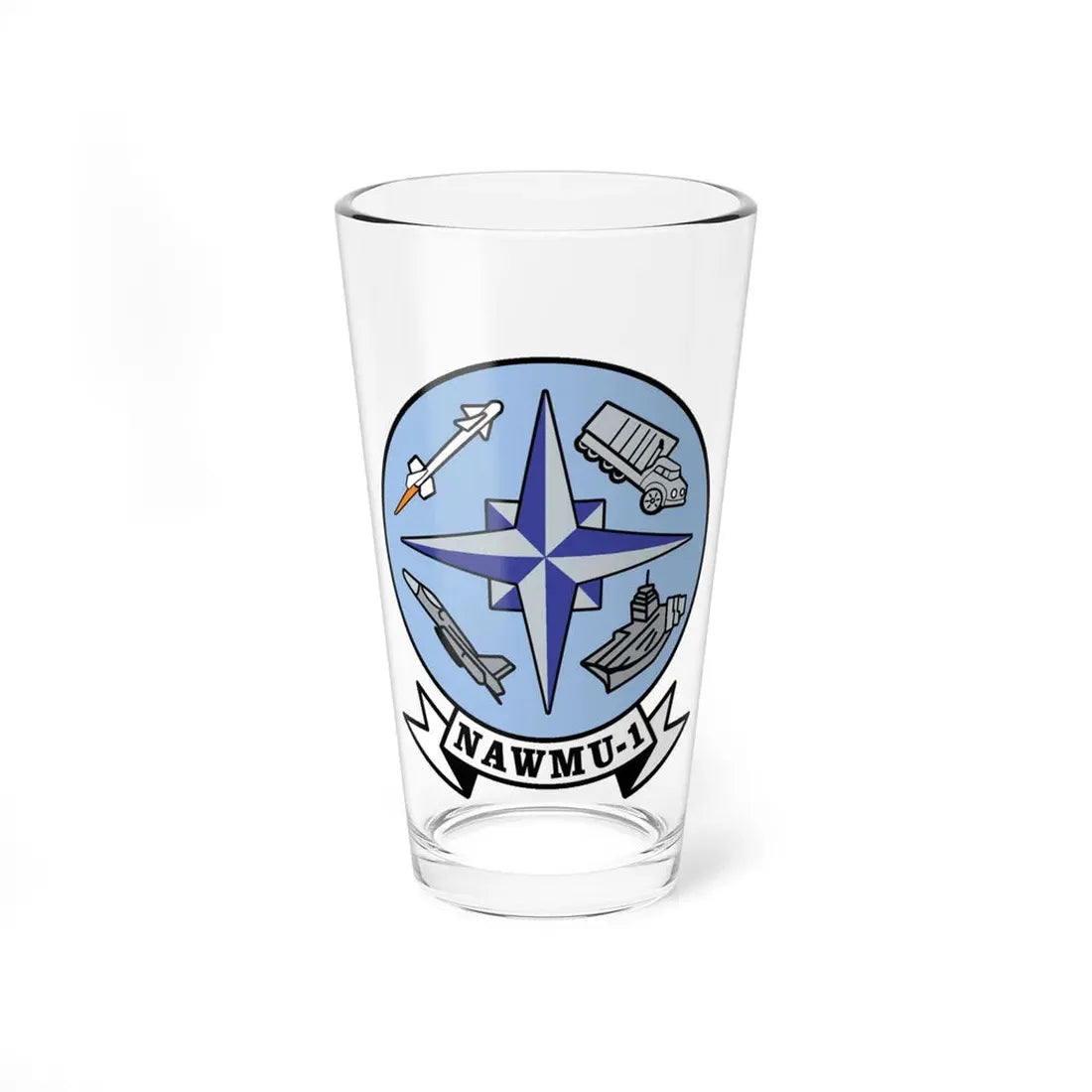 NAWMU 1 (U.S. Navy) Pint Glass 16oz 16oz - Go Mug Yourself