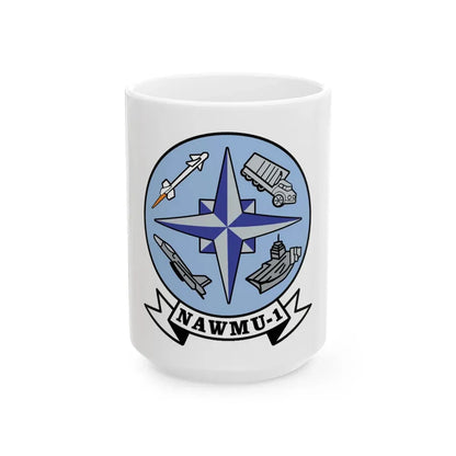 NAWMU 1 (U.S. Navy) White Coffee Mug 15oz - Go Mug Yourself
