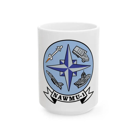 NAWMU 1 (U.S. Navy) White Coffee Mug 15oz - Go Mug Yourself