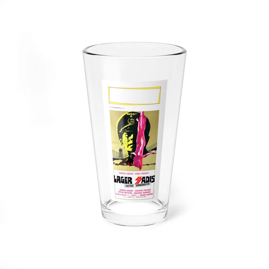 NAZI EXPERIMENT LOVE CAMP 1976 Movie Poster - Pint Glass 16oz-16oz-Go Mug Yourself