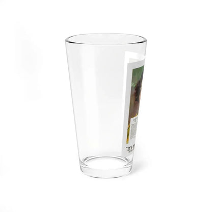 Nazimova, Lucky Strike ad on the back cover of Motion Picture, June 1928 (Magazine Illustration) Pint Glass 16oz - Go Mug Yourself