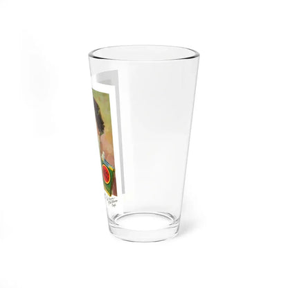 Nazimova, Lucky Strike ad on the back cover of Motion Picture, June 1928 (Magazine Illustration) Pint Glass 16oz - Go Mug Yourself