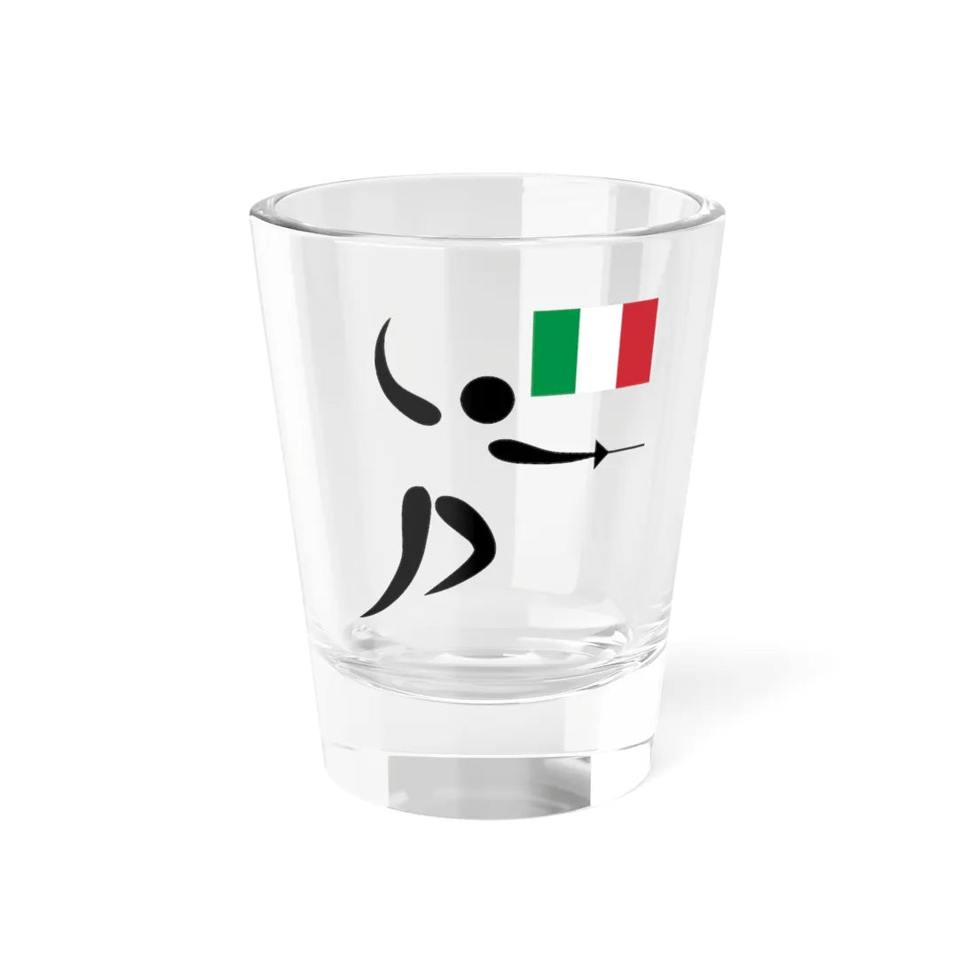 Nazionale italiana scherma (Italy) Shot Glass 1.5oz 1.5oz - Go Mug Yourself