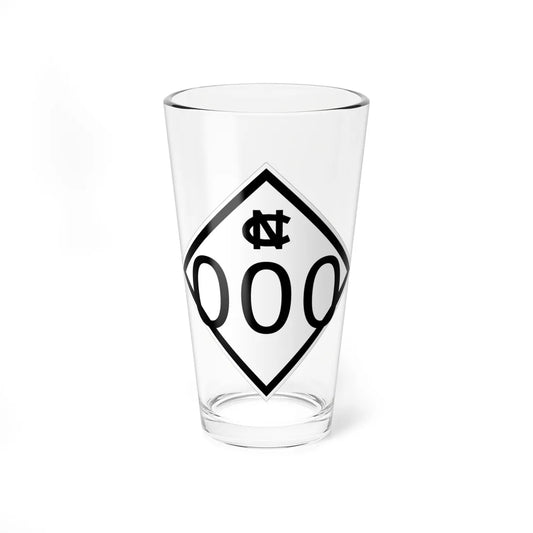 NC 000 1945 template (North Carolina) (Road Sign) Pint Glass 16oz 16oz - Go Mug Yourself
