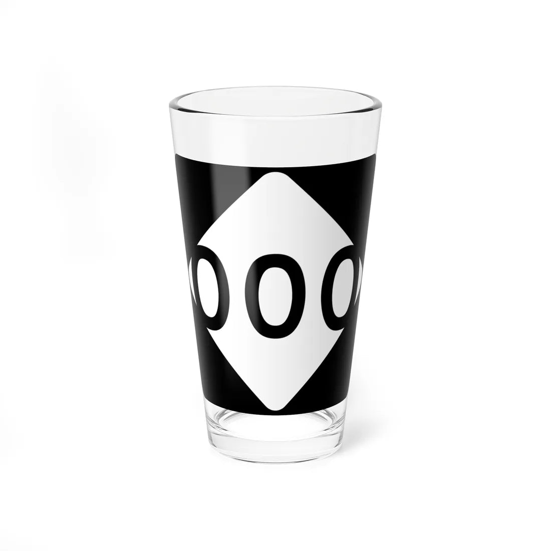 NC 000 template (North Carolina) (Road Sign) Pint Glass 16oz 16oz - Go Mug Yourself