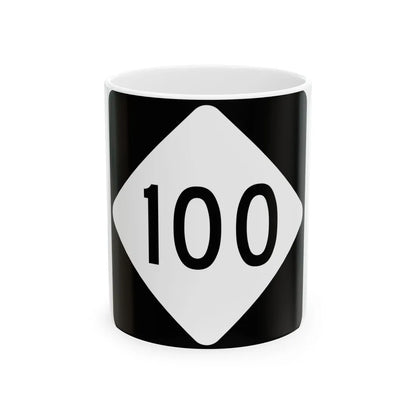 NC 100 (North Carolina) (Road Sign) White Coffee Mug 11oz - Go Mug Yourself