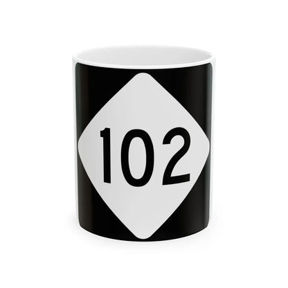 NC 102 (North Carolina) (Road Sign) White Coffee Mug 11oz - Go Mug Yourself