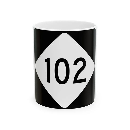 NC 102 (North Carolina) (Road Sign) White Coffee Mug 11oz - Go Mug Yourself