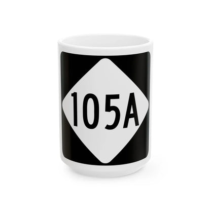 NC 105A (North Carolina) (Road Sign) White Coffee Mug 15oz - Go Mug Yourself