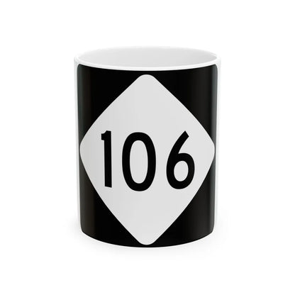 NC 106 (North Carolina) (Road Sign) White Coffee Mug 11oz - Go Mug Yourself