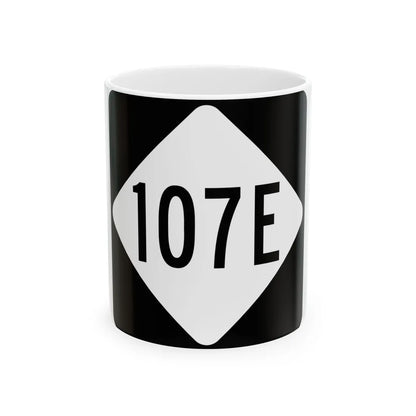 NC 107E (North Carolina) (Road Sign) White Coffee Mug 11oz - Go Mug Yourself