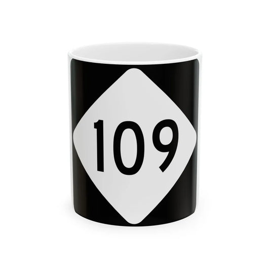NC 109 (North Carolina) (Road Sign) White Coffee Mug 11oz - Go Mug Yourself