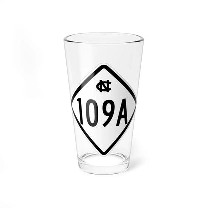 NC 109A 1957 (North Carolina) (Road Sign) Pint Glass 16oz 16oz - Go Mug Yourself