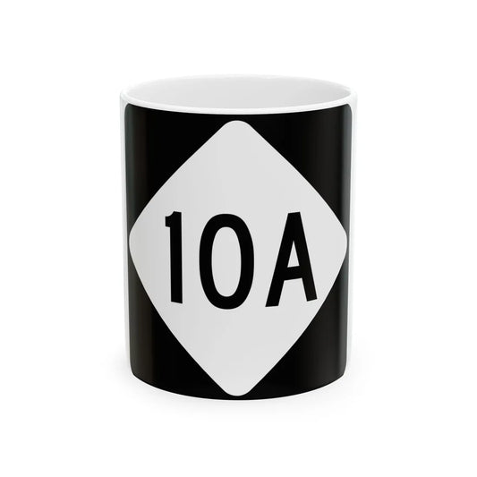 NC 10A (North Carolina) (Road Sign) White Coffee Mug 11oz - Go Mug Yourself