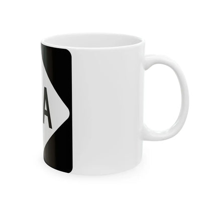 NC 10A (North Carolina) (Road Sign) White Coffee Mug - Go Mug Yourself