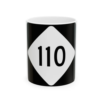 NC 110 (North Carolina) (Road Sign) White Coffee Mug 11oz - Go Mug Yourself