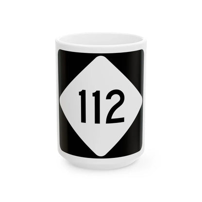 NC 112 (North Carolina) (Road Sign) White Coffee Mug 15oz - Go Mug Yourself