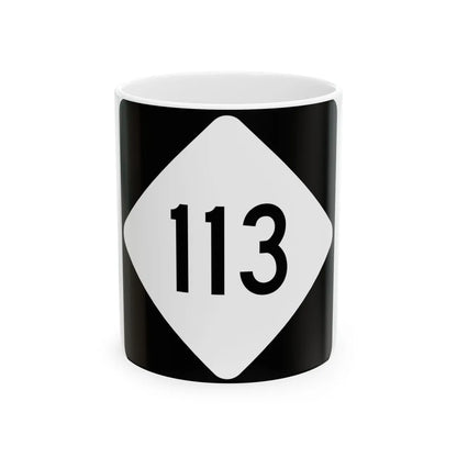 NC 113 (North Carolina) (Road Sign) White Coffee Mug 11oz - Go Mug Yourself