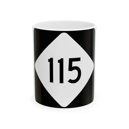 NC 115 (North Carolina) (Road Sign) White Coffee Mug 11oz - Go Mug Yourself