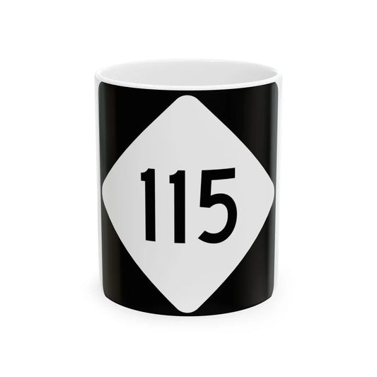 NC 115 (North Carolina) (Road Sign) White Coffee Mug 11oz - Go Mug Yourself