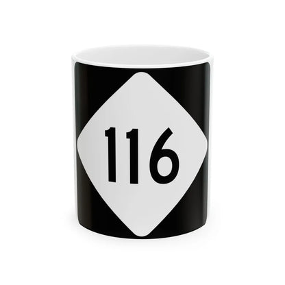 NC 116 (North Carolina) (Road Sign) White Coffee Mug 11oz - Go Mug Yourself