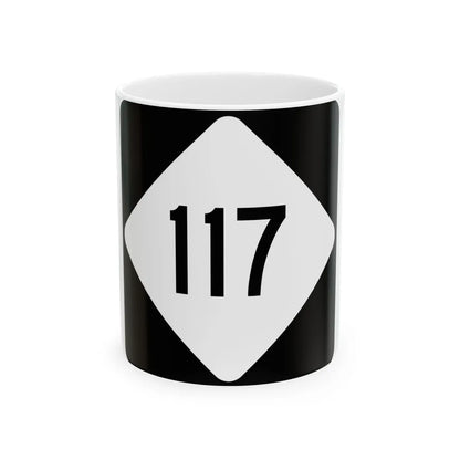 NC 117 (North Carolina) (Road Sign) White Coffee Mug 11oz - Go Mug Yourself