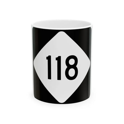 NC 118 (North Carolina) (Road Sign) White Coffee Mug 11oz - Go Mug Yourself