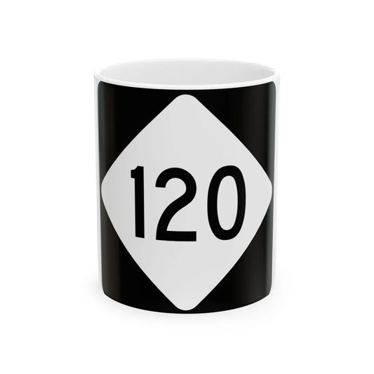 NC 120 (North Carolina) (Road Sign) White Coffee Mug 11oz - Go Mug Yourself