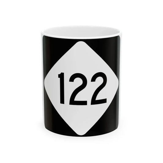 NC 122 (North Carolina) (Road Sign) White Coffee Mug 11oz - Go Mug Yourself