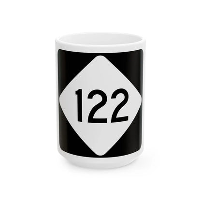 NC 122 (North Carolina) (Road Sign) White Coffee Mug 15oz - Go Mug Yourself