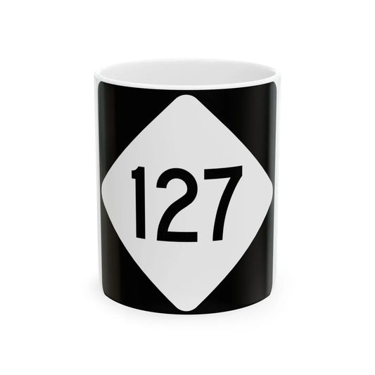 NC 127 (North Carolina) (Road Sign) White Coffee Mug 11oz - Go Mug Yourself