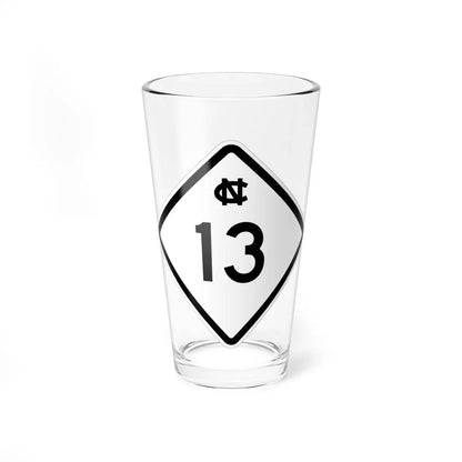 NC 13 1957 (North Carolina) (Road Sign) Pint Glass 16oz 16oz - Go Mug Yourself